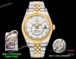 AR+ Factory Weighted Version Rolex SKY-DWELLER White Dial 904L 2-Tone Yellow Gold Watch 42mm